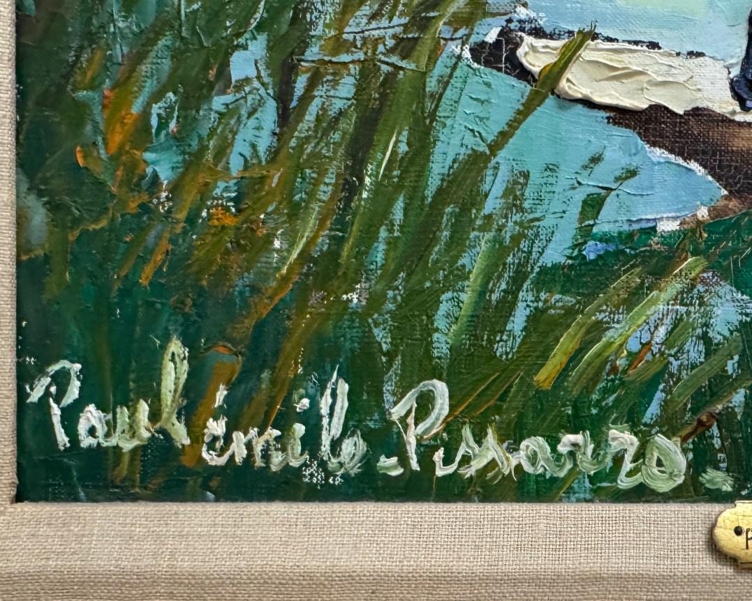 Paul-Emile Pissarro, French Pecheur sur l&rsquo;etang (Fisherman on the Pond), n.d.