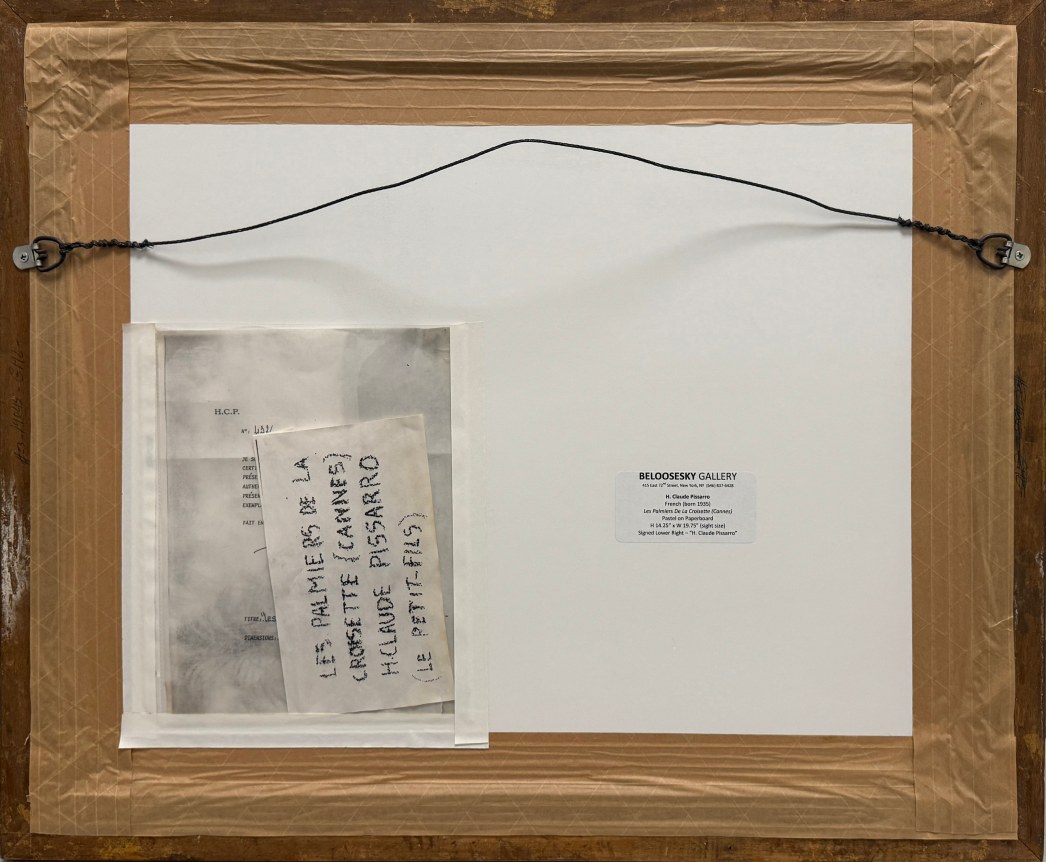 Hugues Claude Pissarro, Les Palmiers de la croisette (Cannes), n.d.