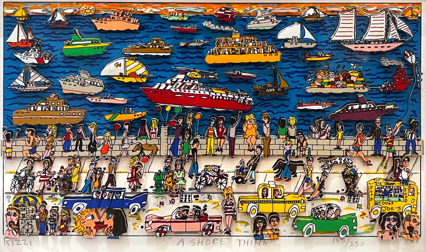 James Rizzi, A Shore Thing, 1988