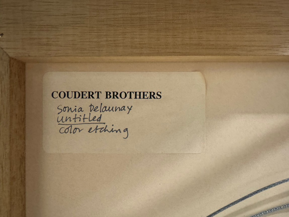 Sonia Delaunay, Untitled (Circular Composition), 1970