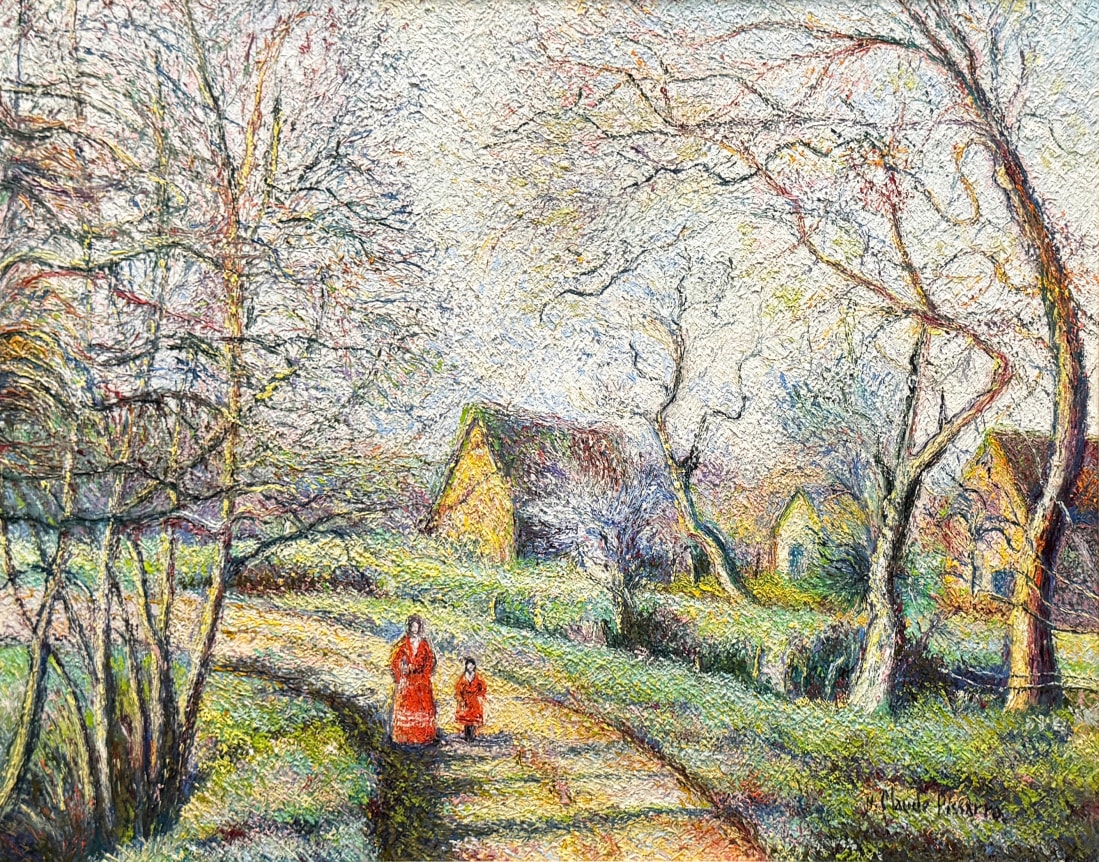 Hugues Claude Pissarro, Les Palmiers de la croisette (Cannes), n.d