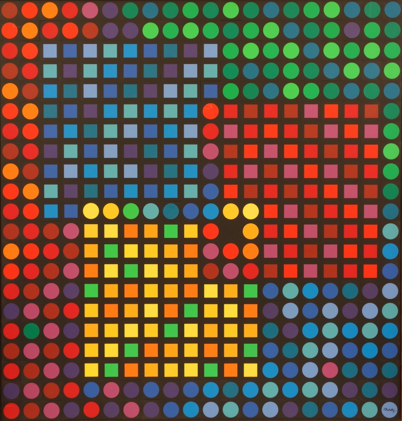 Victor Vasarely, Orion Noir, 1970