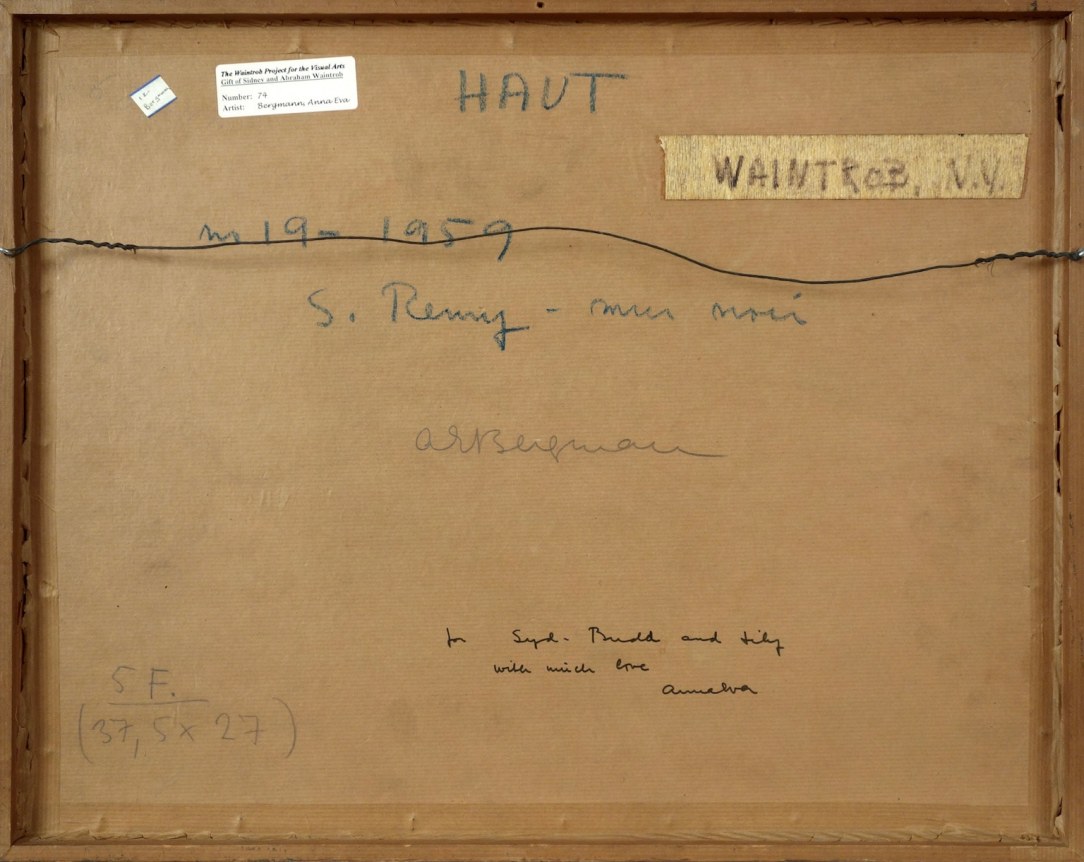 Anna-Eva Bergman, No. 19 &ndash; 1959 (S. Remy &ndash; noir noir), 1959