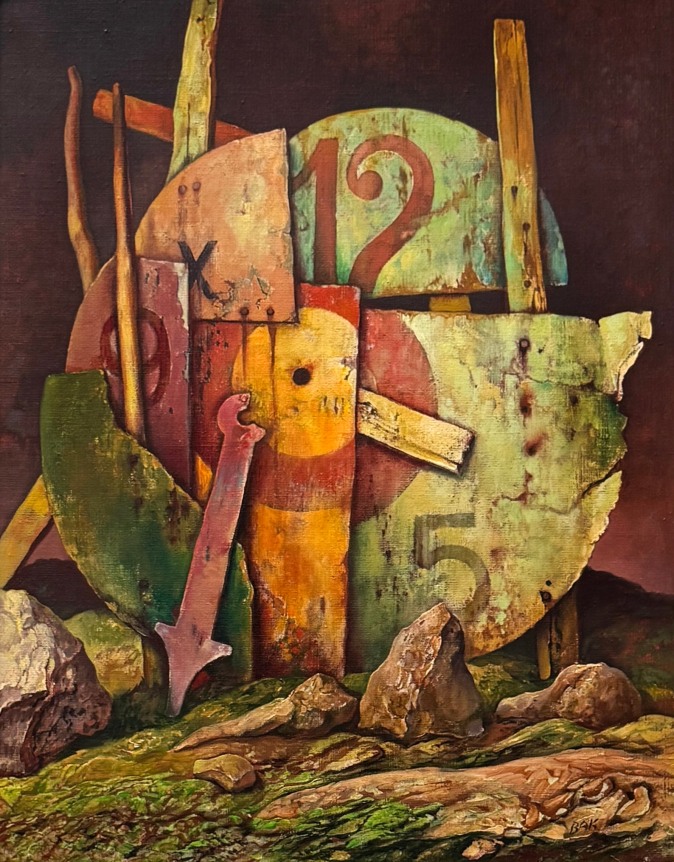 Samuel Bak, Timepiece, 1986