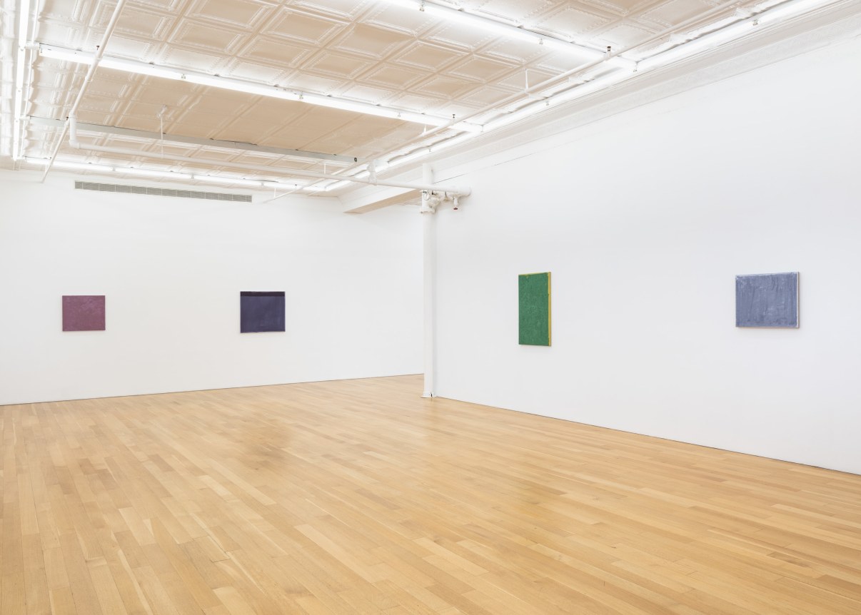 Installation view of John Zurier, Pink Dust, 2025, Peter Blum Gallery, New York, NY