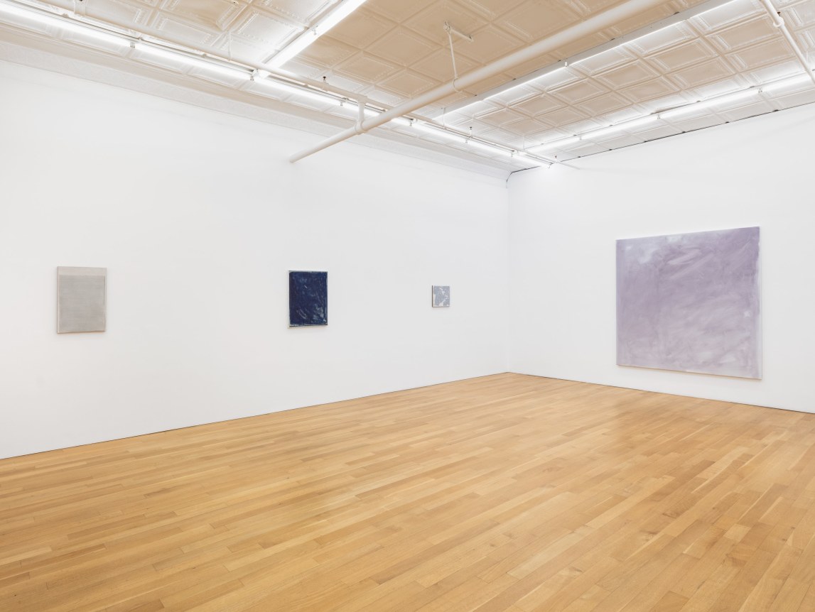 Installation view of John Zurier, Pink Dust, 2025, Peter Blum Gallery, New York, NY