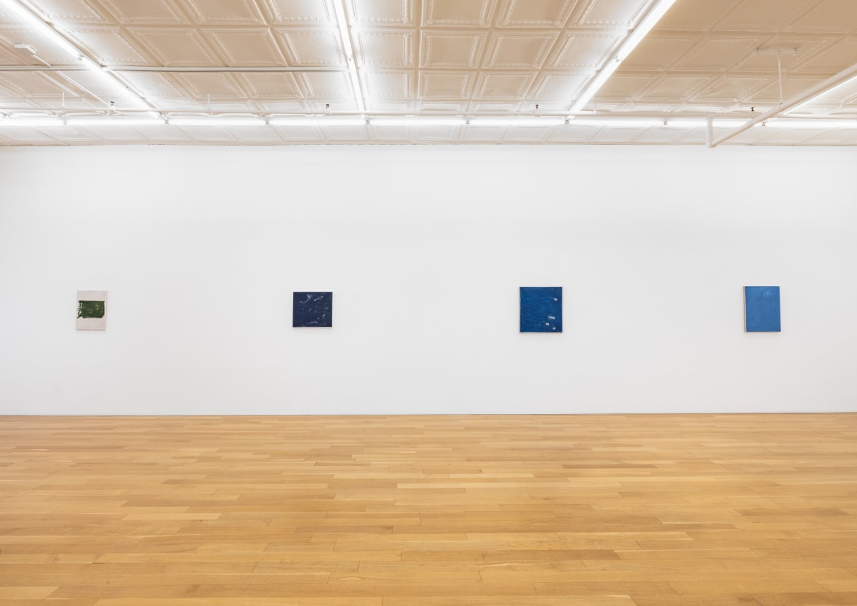 Installation view of John Zurier, Pink Dust, 2025, Peter Blum Gallery, New York, NY