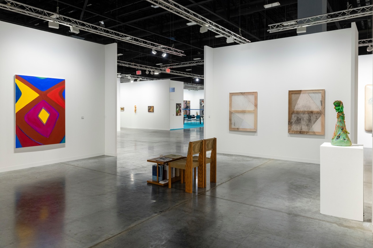 Installation view of Peter Blum Gallery, Art Basel Miami Beach, Miami Beach Convention Center, Miami, FL, 2024.