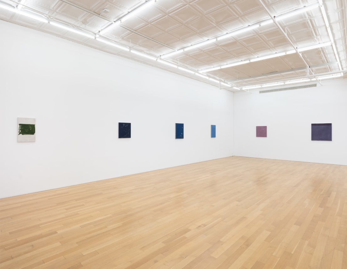 Installation view of John Zurier, Pink Dust, 2025, Peter Blum Gallery, New York, NY