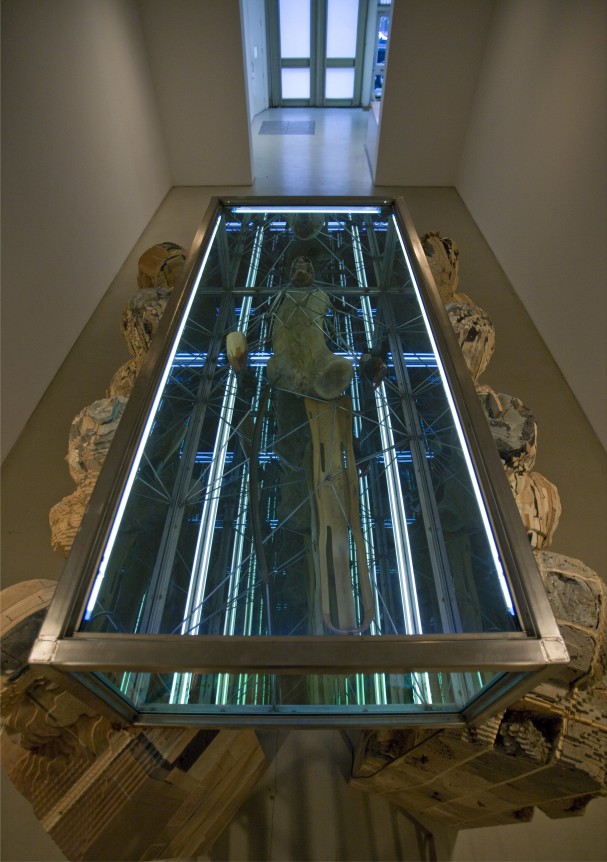 Installation view of Matthew Day Jackson, The Tomb, 2010 at Peter Blum SoHo.