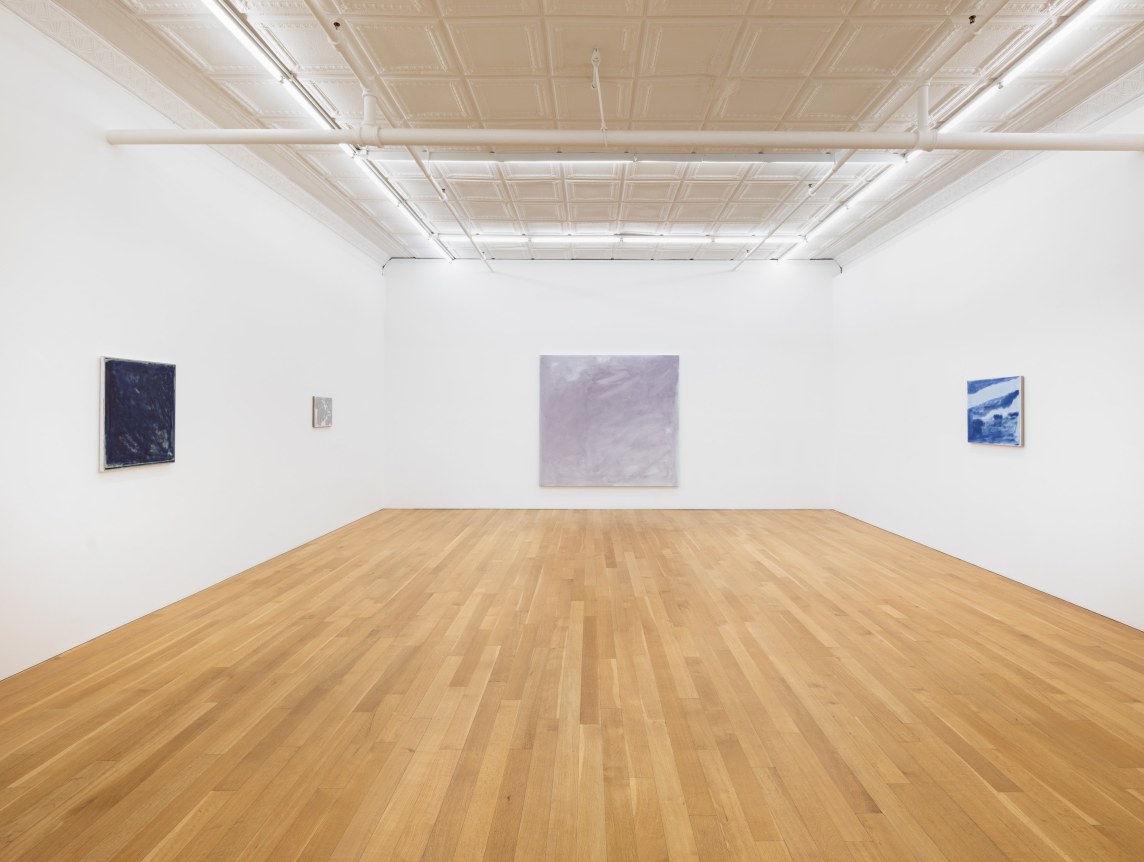 Installation view of John Zurier, Pink Dust, 2025, Peter Blum Gallery, New York, NY