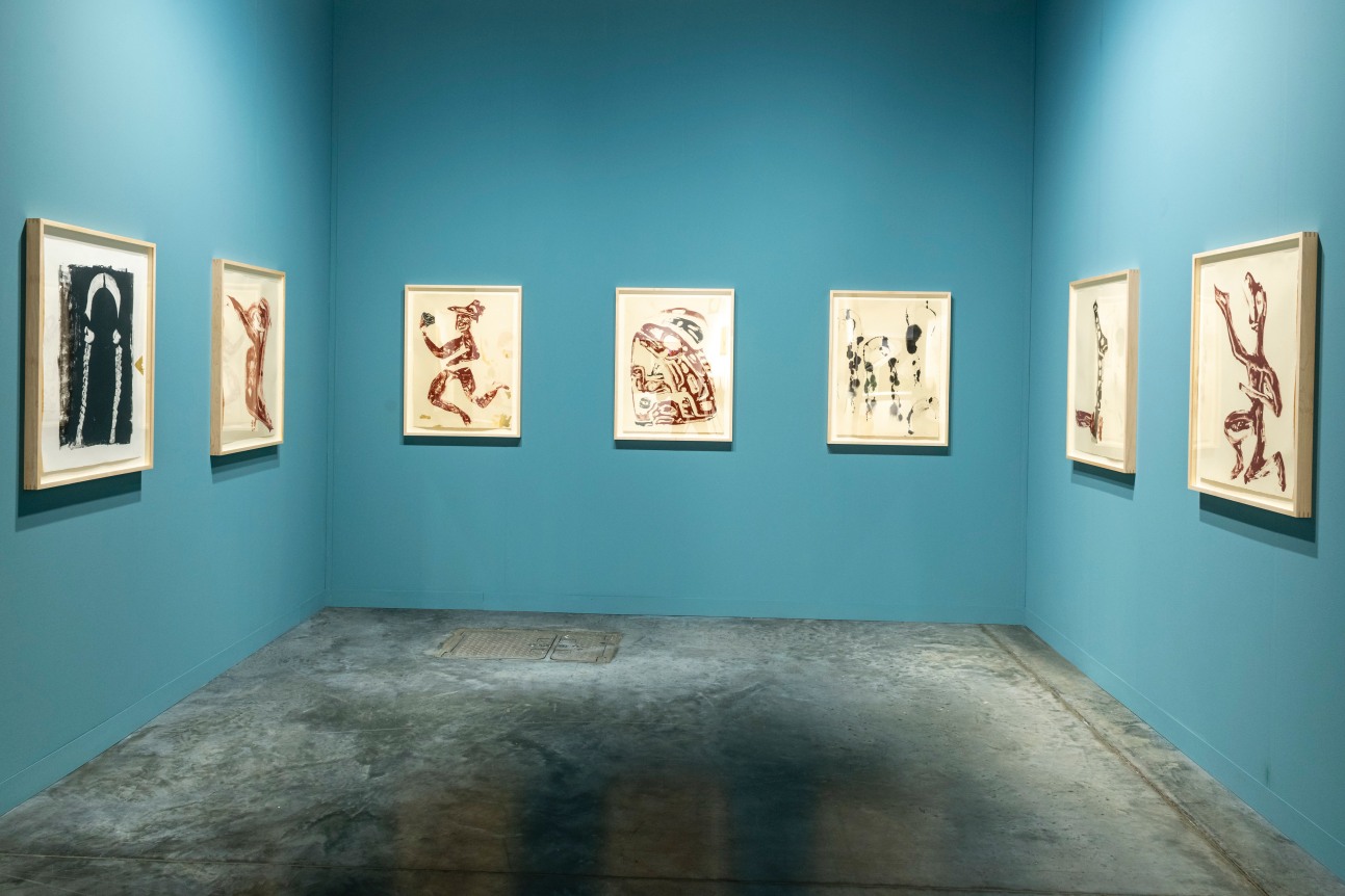 Installation view of Peter Blum Gallery, Art Basel Miami Beach, Miami Beach Convention Center, Miami, FL, 2024.