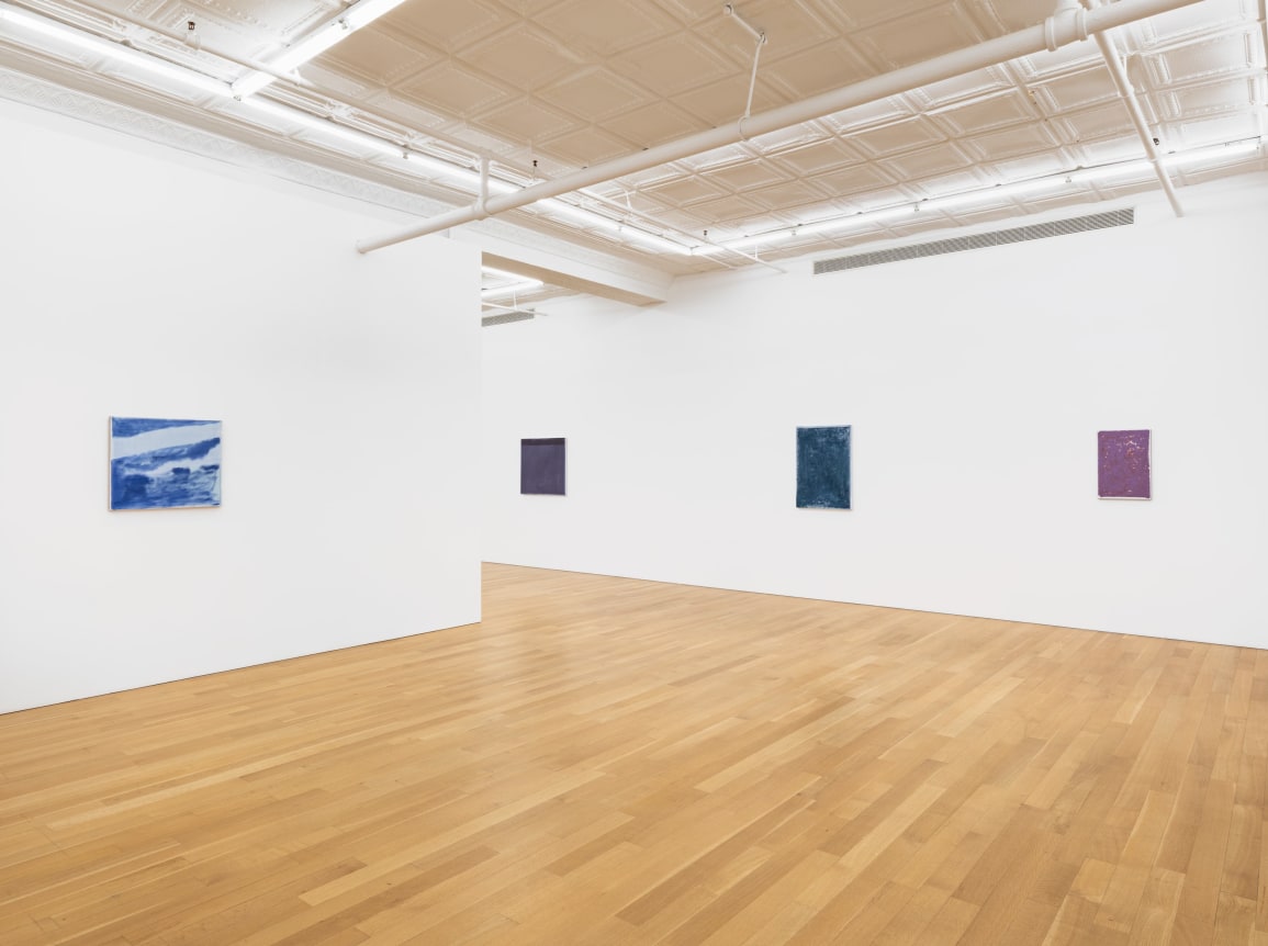 Installation view of John Zurier, Pink Dust, 2025, Peter Blum Gallery, New York, NY