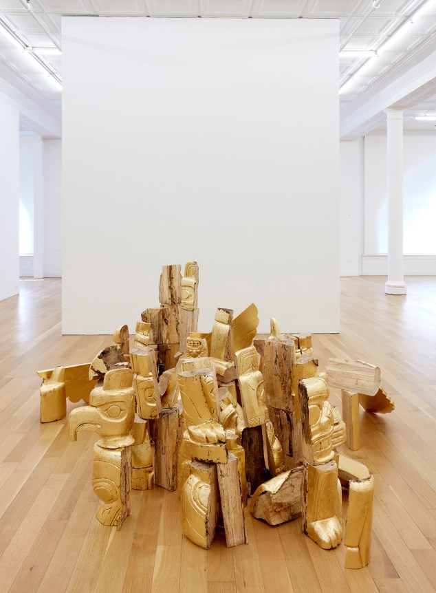 Nicholas Galanin I Think It Goes Like This (Gold), 2019