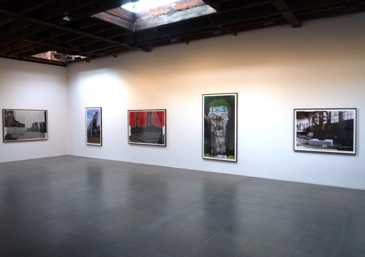 Installation view of Huma Bhabha, Drawings, 2010 at Peter Blum Chelsea.