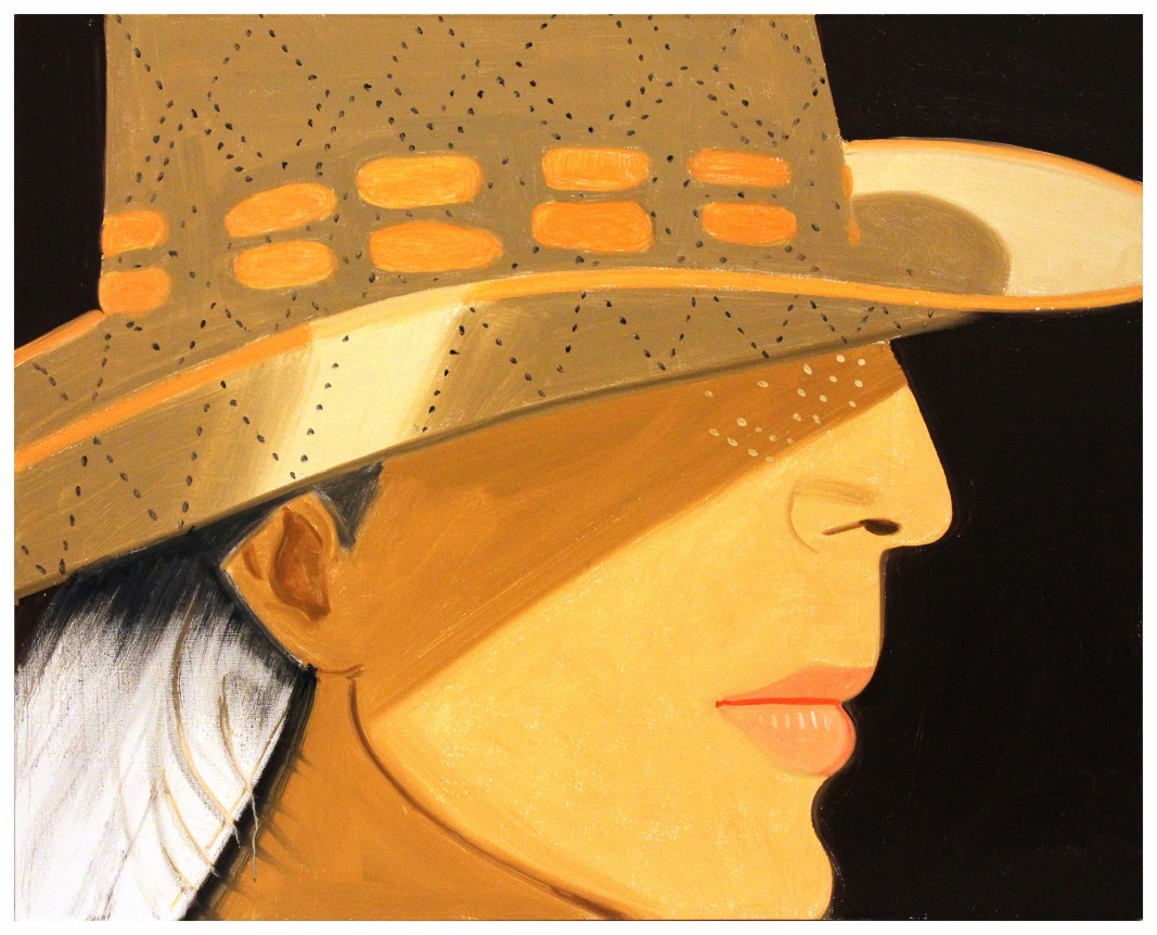 Alex Katz, Ada with Straw Hat, 2010