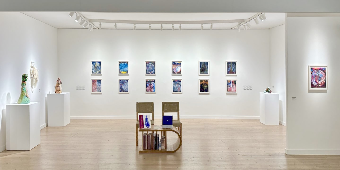 Installation view of Peter Blum Gallery, ADAA The Art Show, Park Avenue Armory, New York, NY, 2024.