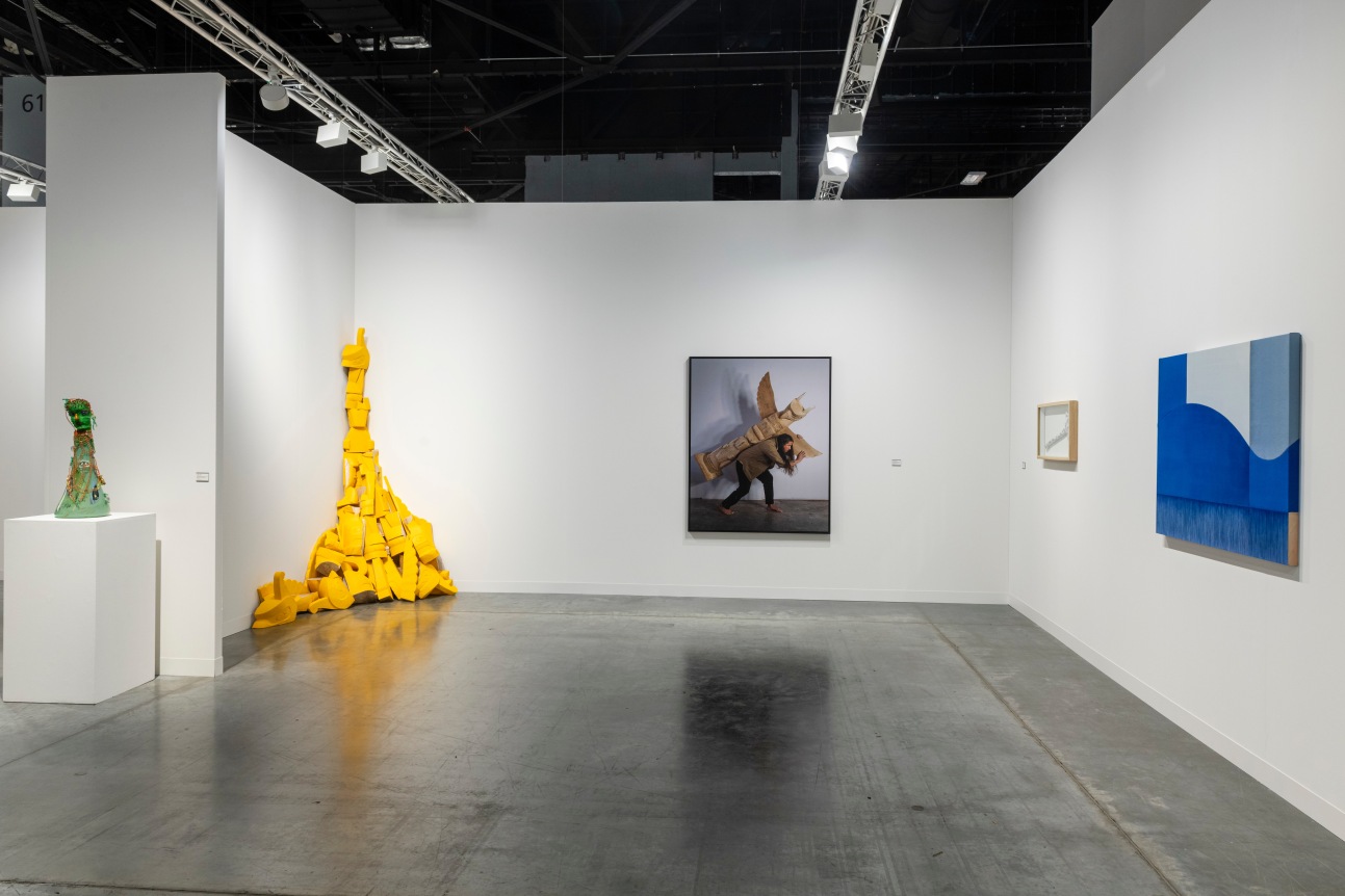 Installation view of Peter Blum Gallery, Art Basel Miami Beach, Miami Beach Convention Center, Miami, FL, 2024.