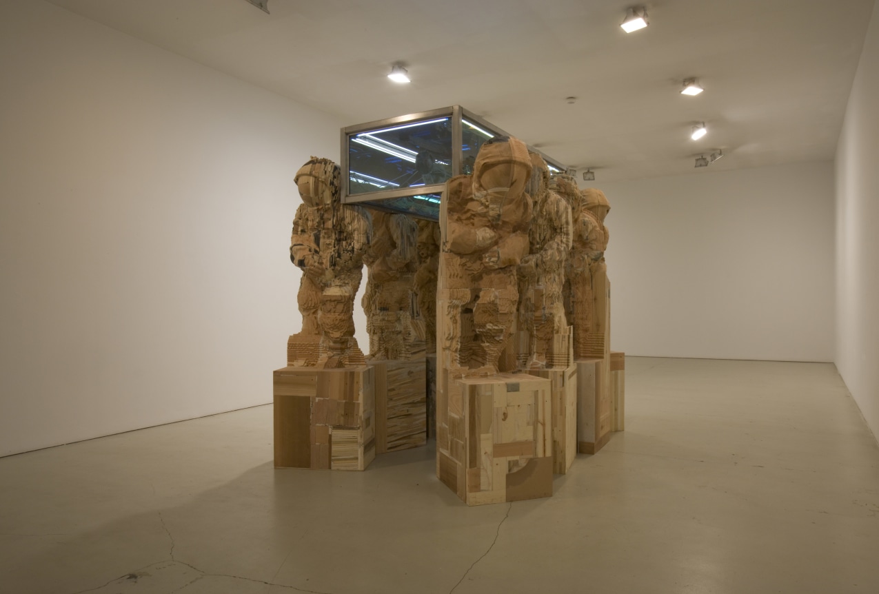 Installation view of Matthew Day Jackson, The Tomb, 2010 at Peter Blum SoHo.