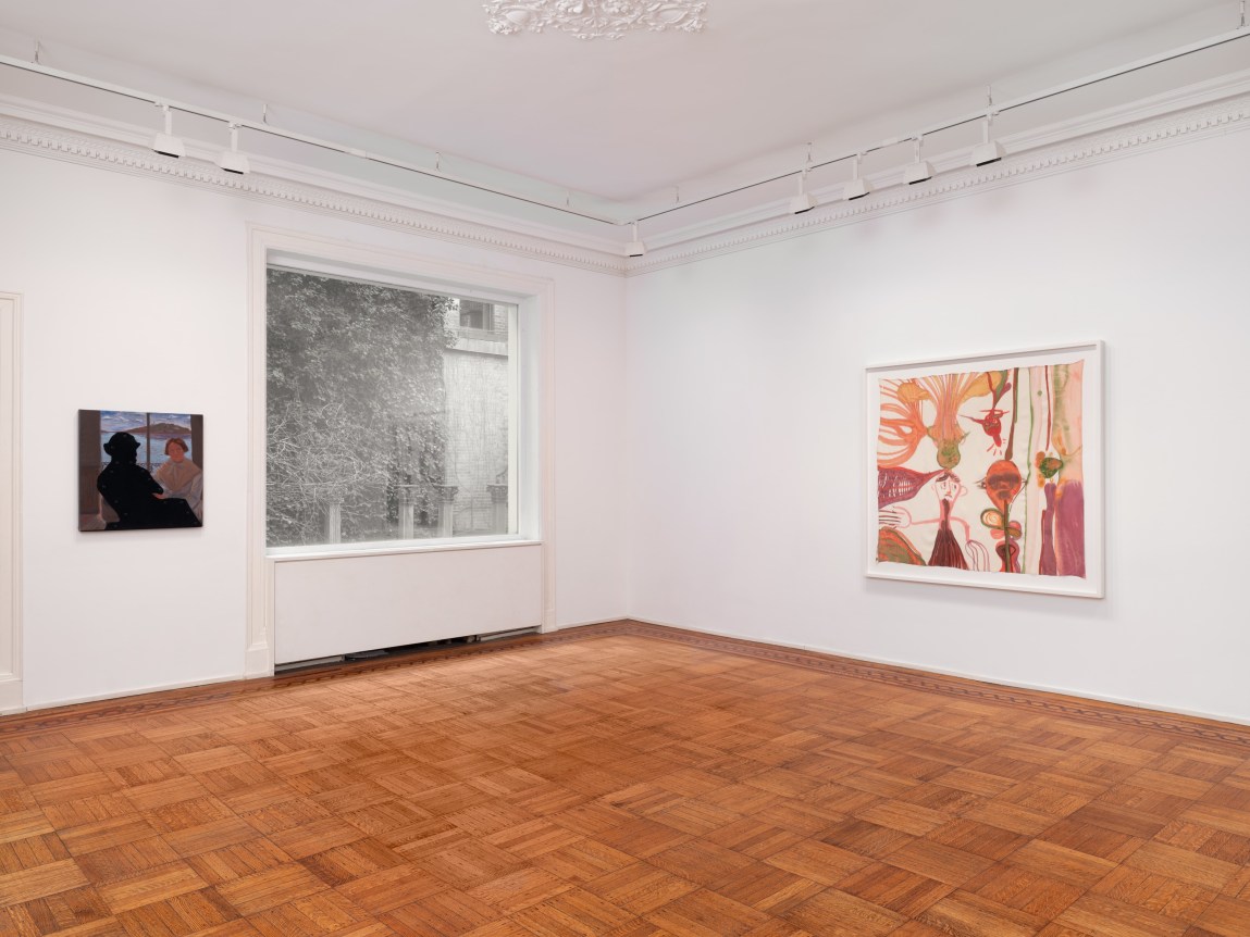 This is an installation image of the group exhibition, Intrigue, on view at Tilton Gallery.