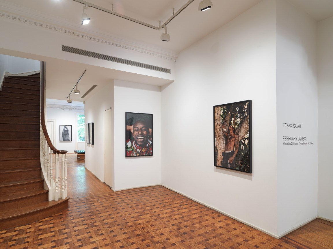 This image is an installation view of Texas Isaiah's photographs installed at Tilton Gallery.
