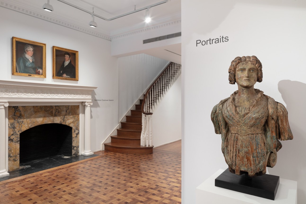 This image is an installation view of the exhibition titled, Portraits.