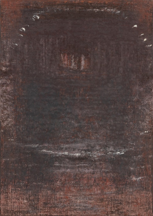 This is an image of a painting by Rebecca Purdum made in 2001 titled: Eye (Ripton 35).