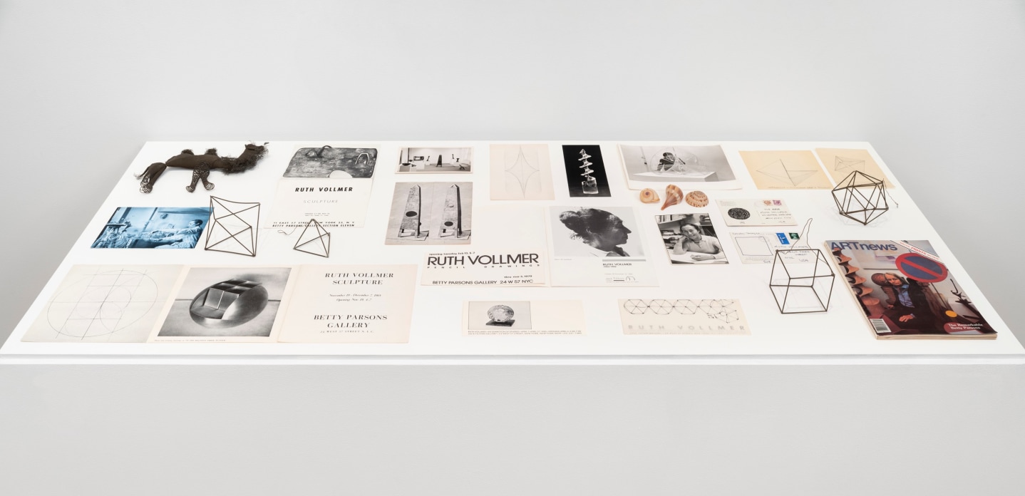 This is an image of an installation view of works by Ruth Vollmer at Tilton Gallery in 2025.
