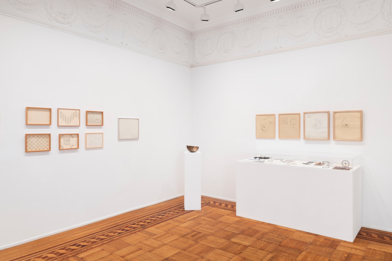 This is an image of an installation view of works by Ruth Vollmer at Tilton Gallery in 2025.