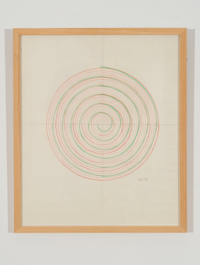 This is an image of an untitled work on paper made by Ruth Vollmer in 1971.