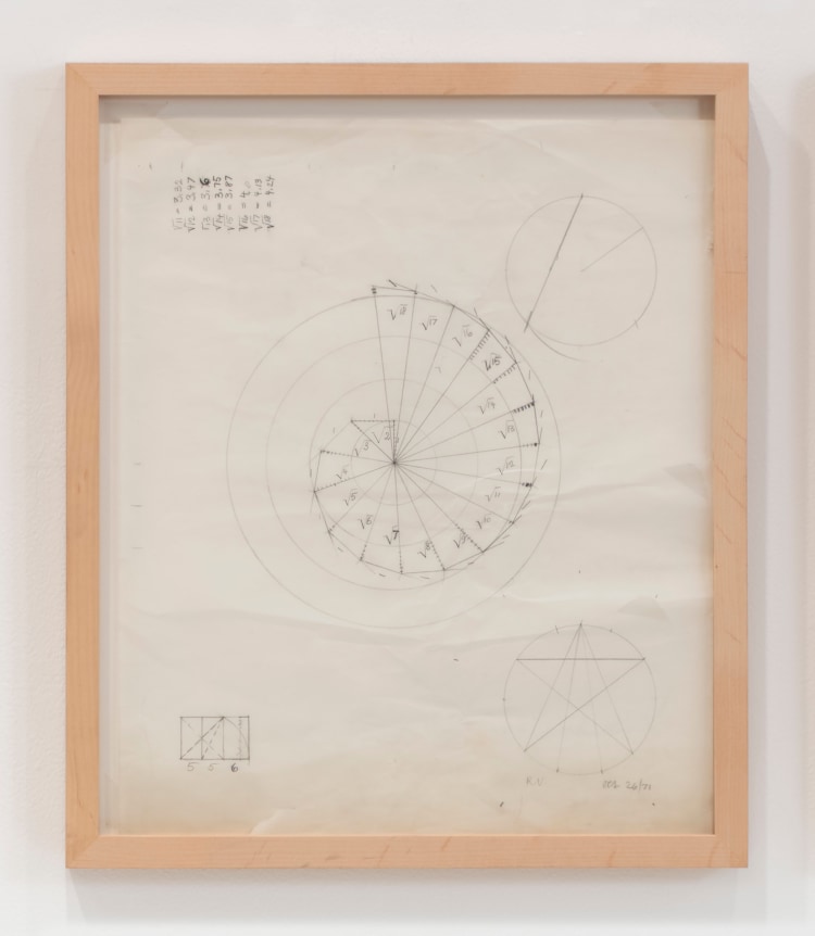 This is an untitled work on paper made by Ruth Vollmer in 1971.