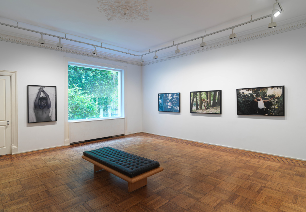 This image is an installation view of Texas Isaiah's photographs installed at Tilton Gallery.