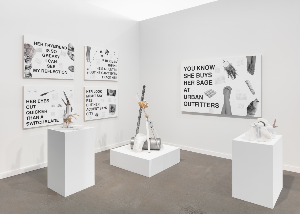 This is an image of Tilton Gallery's booth at Independent New York 2024 featuring the work of Anna Tsouhlarakis.