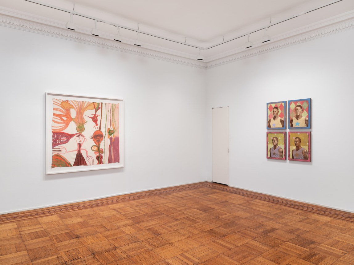 This is an installation image of the group exhibition, Intrigue, on view at Tilton Gallery.