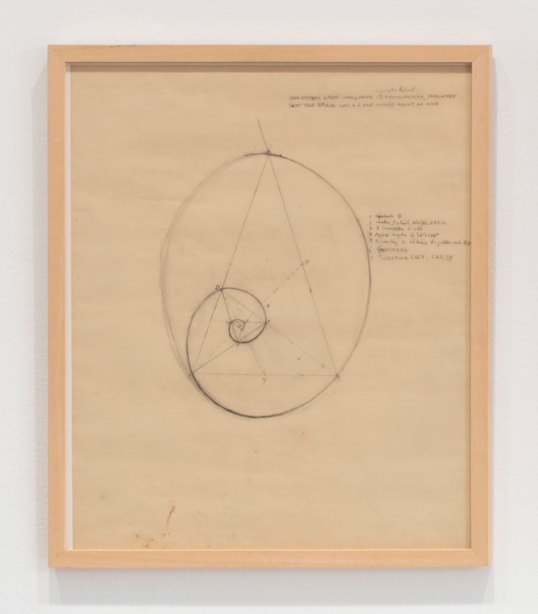 This is an image of a work on paper made by Ruth Vollmer titled: Untitled (Christopher Wren).