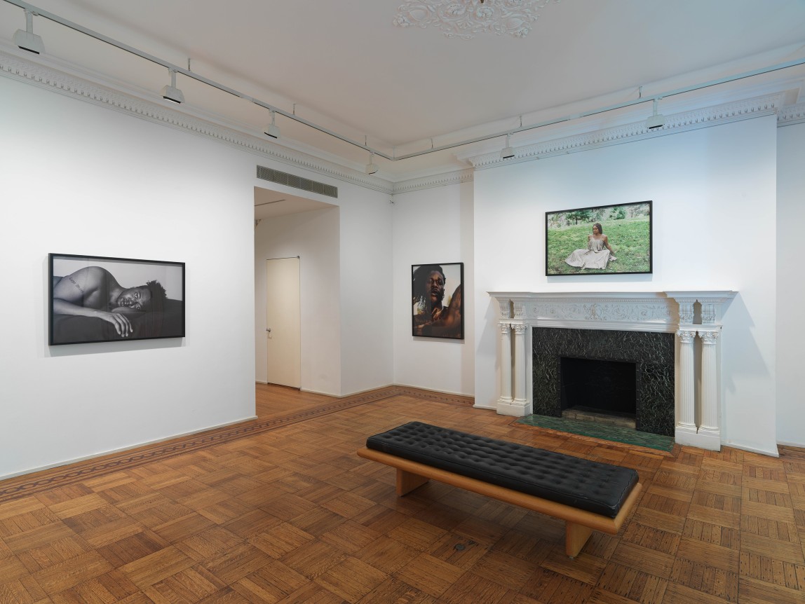 This image is an installation view of Texas Isaiah's photographs installed at Tilton Gallery.