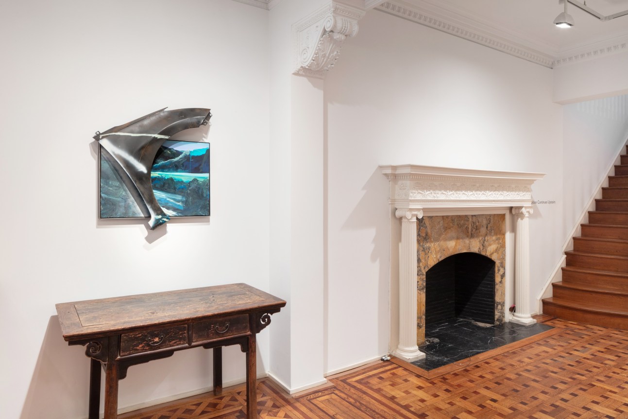 This is an installation view of the group exhibition co-curated by Tomashi Jackson at Tilton Gallery titled: Surprise!.