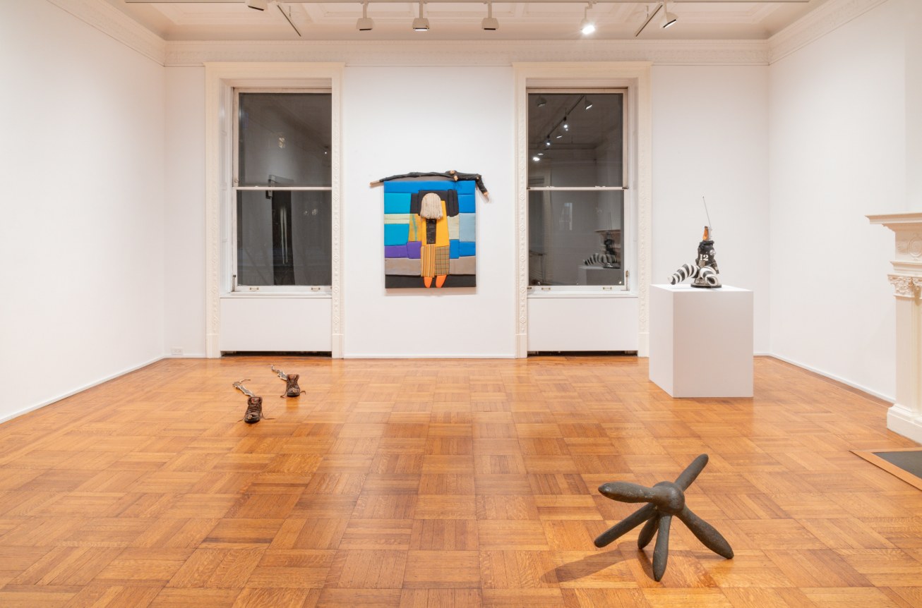Installation view of the exhibition &quot;Empty Legs&quot; organized by Jacob Billiar at Tilton Gallery.