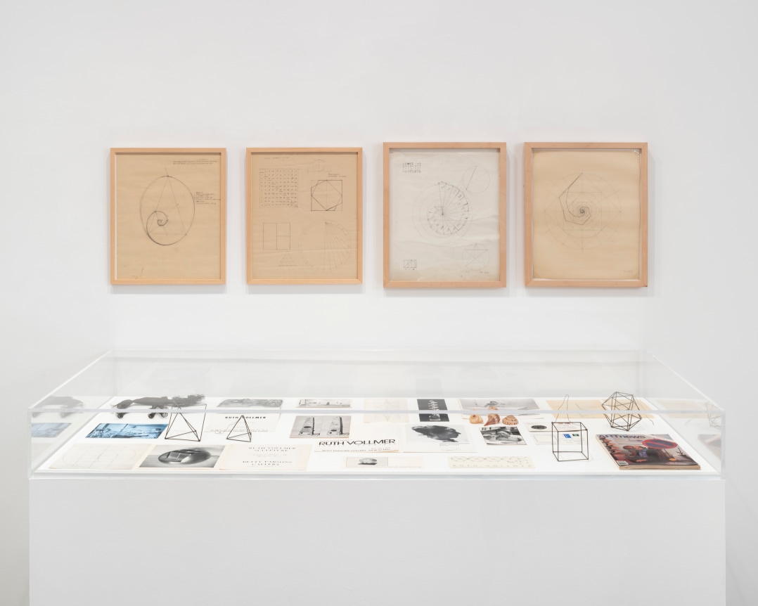 This is an image of an installation view of works by Ruth Vollmer at Tilton Gallery in 2025.