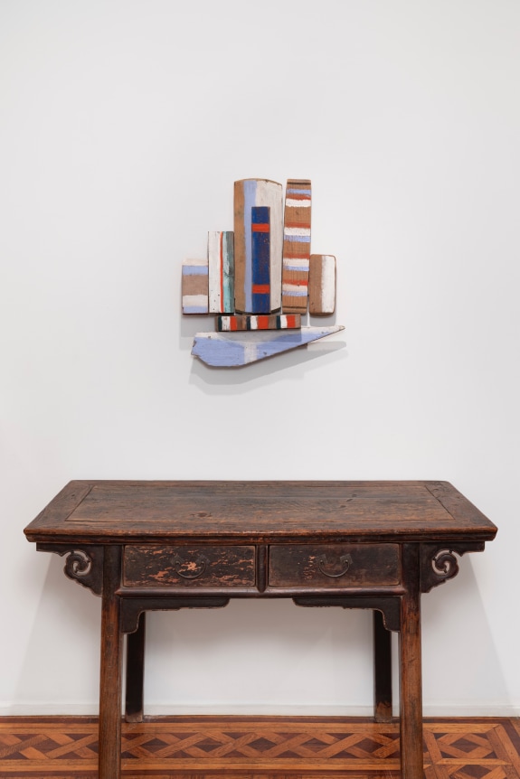 This is an image of an installation view of the Abstract group show on view at Tilton Gallery in 2025.