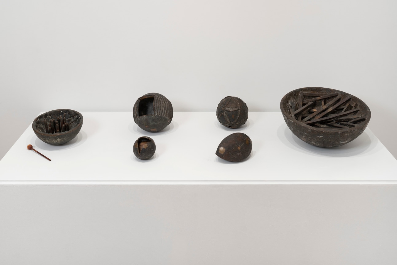 This is an image of an installation view of works by Ruth Vollmer at Tilton Gallery in 2025.