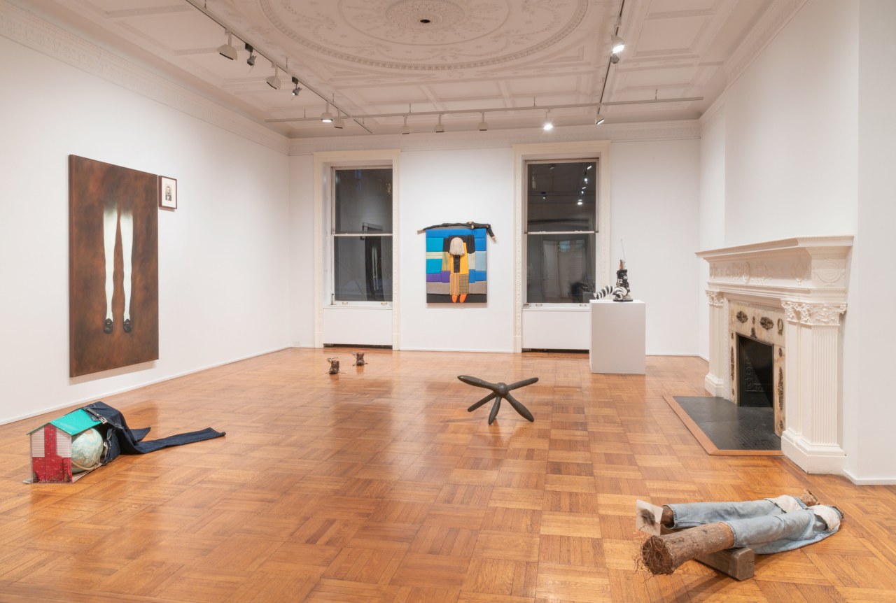 Installation view of the exhibition &quot;Empty Legs&quot; organized by Jacob Billiar at Tilton Gallery.