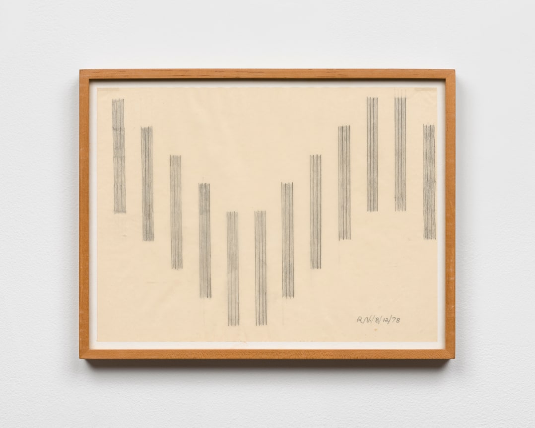 This is an image of a work on paper made by Ruth Vollmer in 1978 titled: 8/12/78.