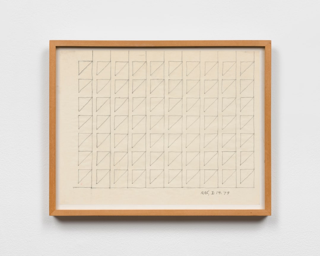 This is an image of a work on paper made by Ruth Vollmer in 1979 titled: I. 14.79.