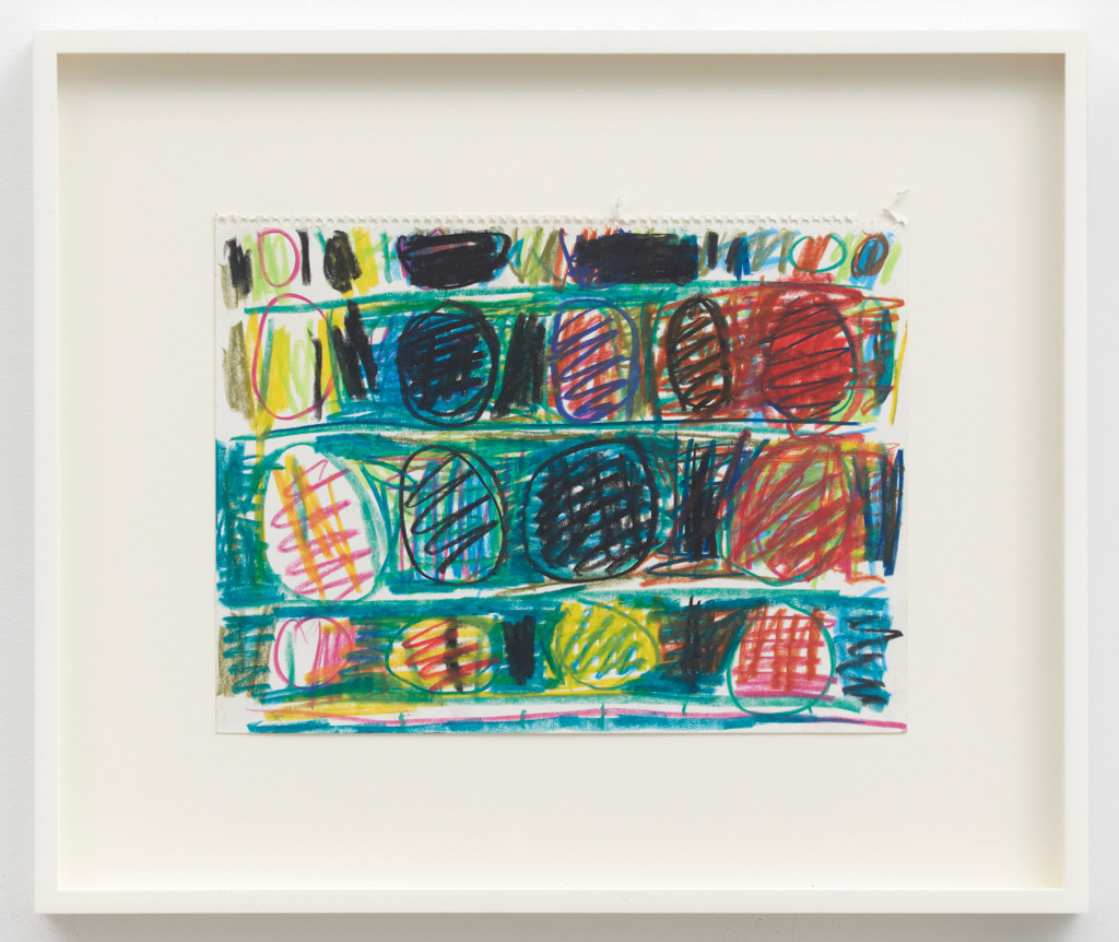 Stanley Whitney Untitled, 1996 Water-soluble crayon on paper 9 1/2 x 12 1/2 inches