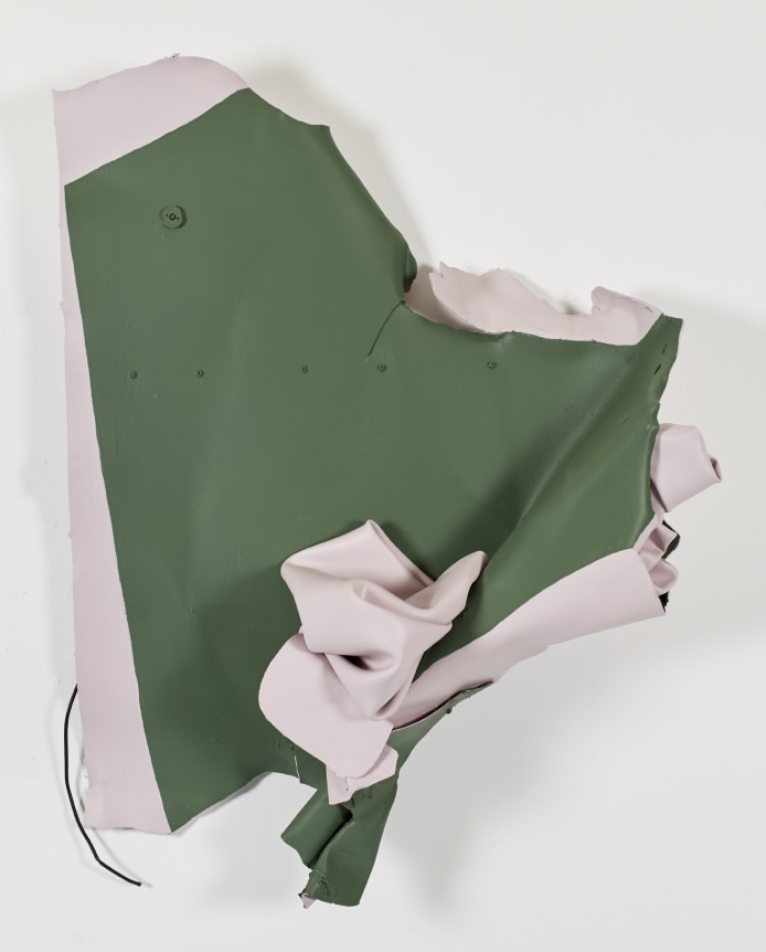 Kennedy Yanko, "Terrarium", November 2018, Metal, paint, 43 by 32 by 9 inches