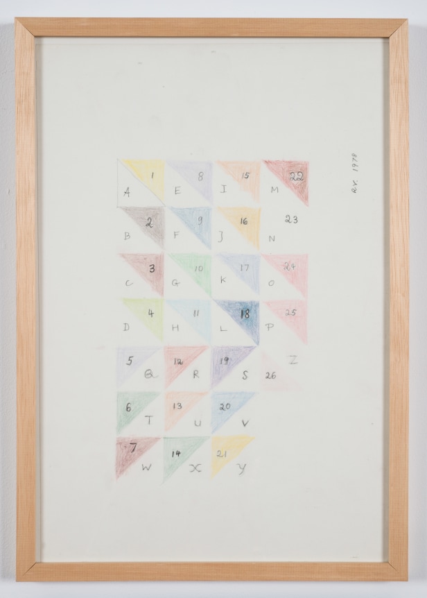 This is an image of an untitled work on paper made by Ruth Vollmer in 1978.