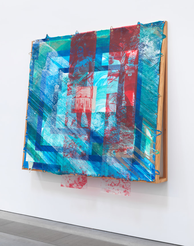 This is an image of an artwork by Tomashi Jackson on view at the Parrish Art Museum.