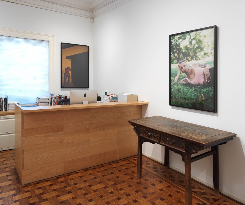 This image is an installation view of Texas Isaiah's photographs installed at Tilton Gallery.