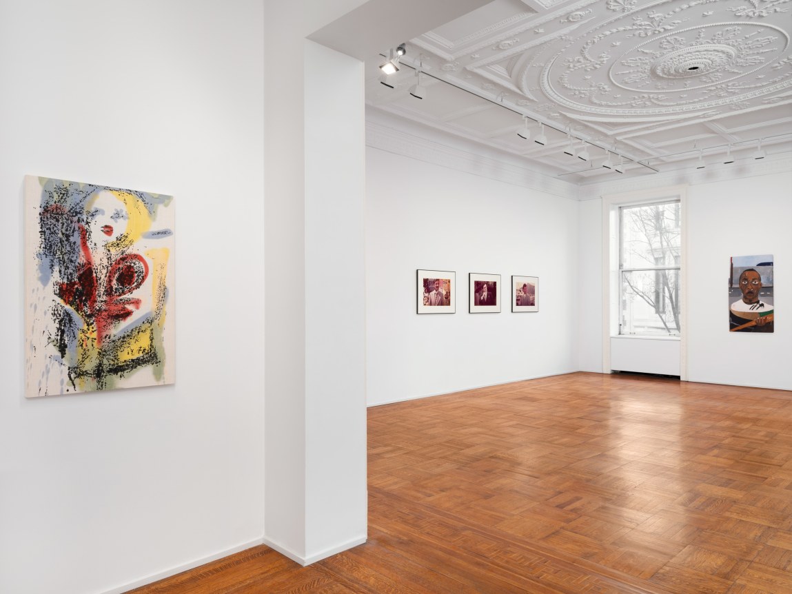 This is an installation image of the group exhibition, Intrigue, on view at Tilton Gallery.